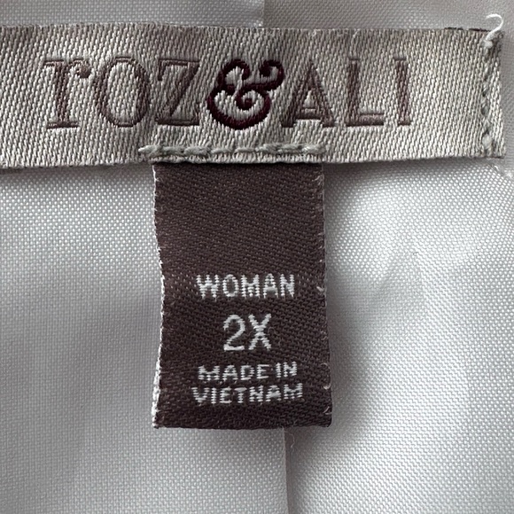 ROZ & Ali White Women’s 3/4 Sleeves Jacket Size 2X - Picture 4 of 10